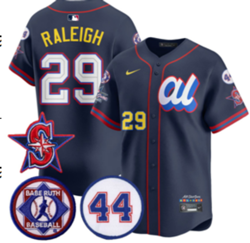Men 2025 Seattle Mariners #29 Raleigh dark Blue All star Nike MLB Jersey style 12->seattle mariners->MLB Jersey